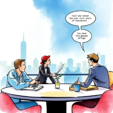 Business meeting focusing on negotiation strategies and financial analysis.