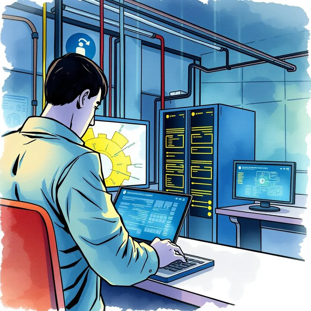Incident description enhancer: Improve clarity of incident descriptions efficiently 1 A cybersecurity analyst enhancing incident descriptions in a tech environment.