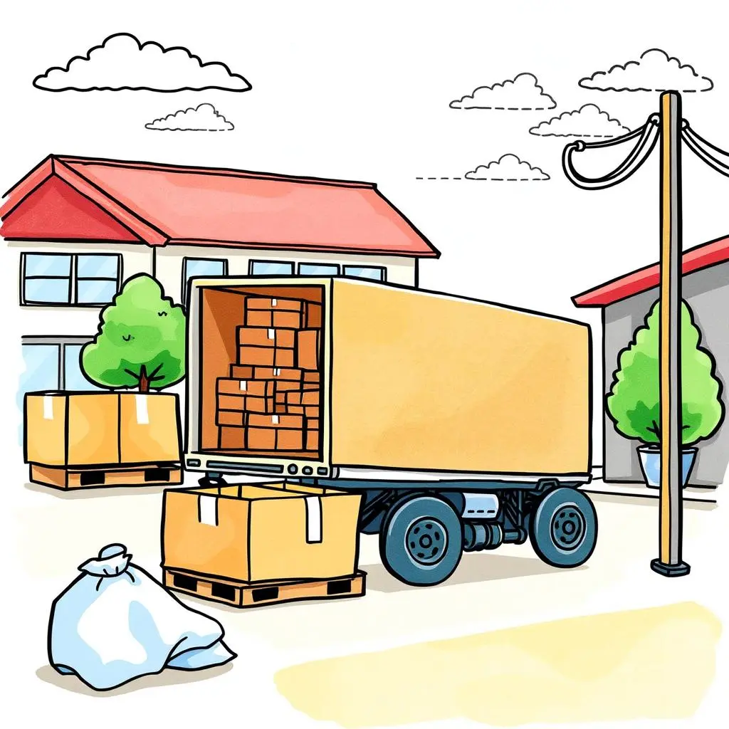 Delivery schedule planner: Generate delivery schedules based on orders received 1 Delivery truck loaded with boxes in a supply chain environment.