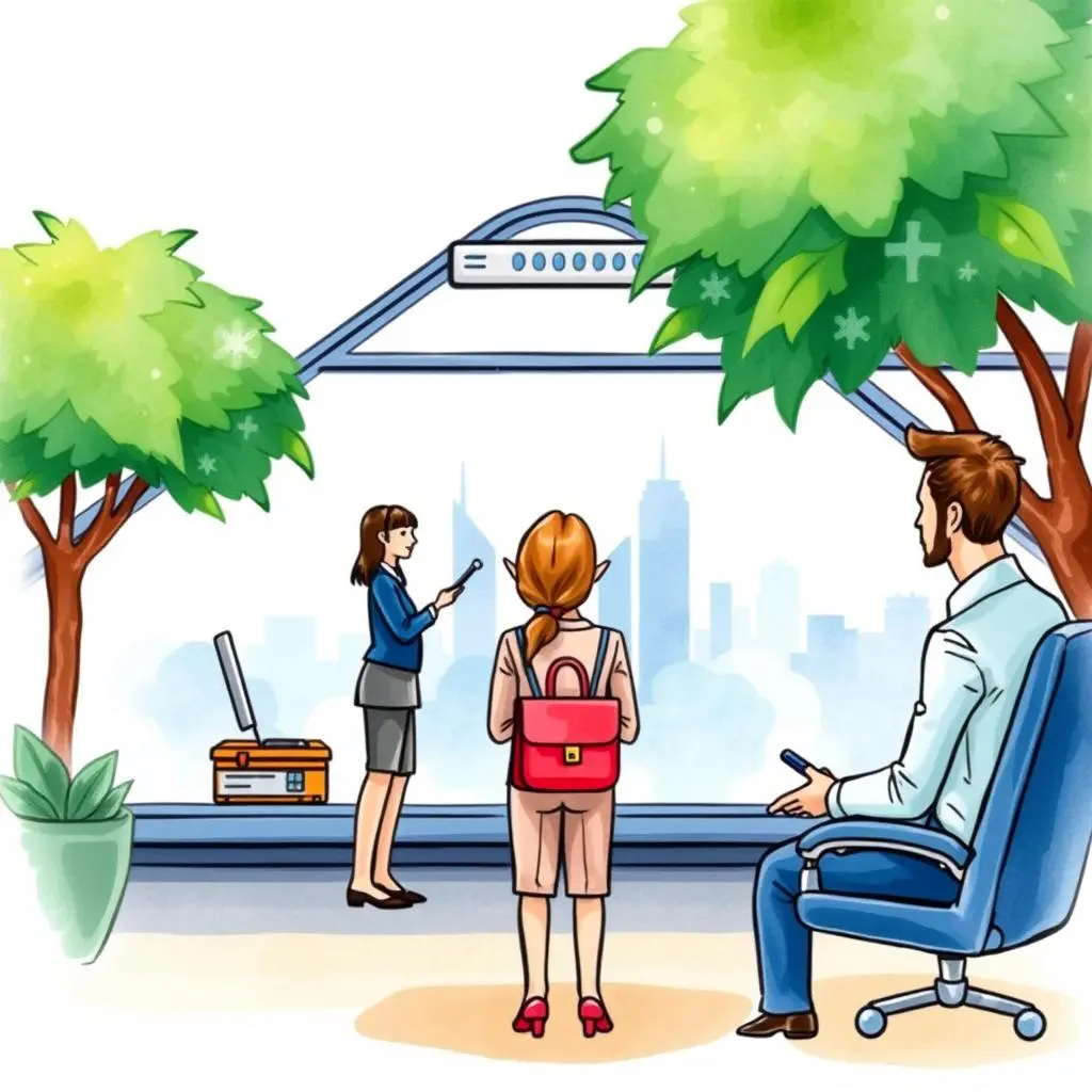 Travel budget optimizer: Maximize travel efficiency within budget limits 1 Travel Budget Optimizer tool in an office setting with professionals discussing plans and travel arrangements.