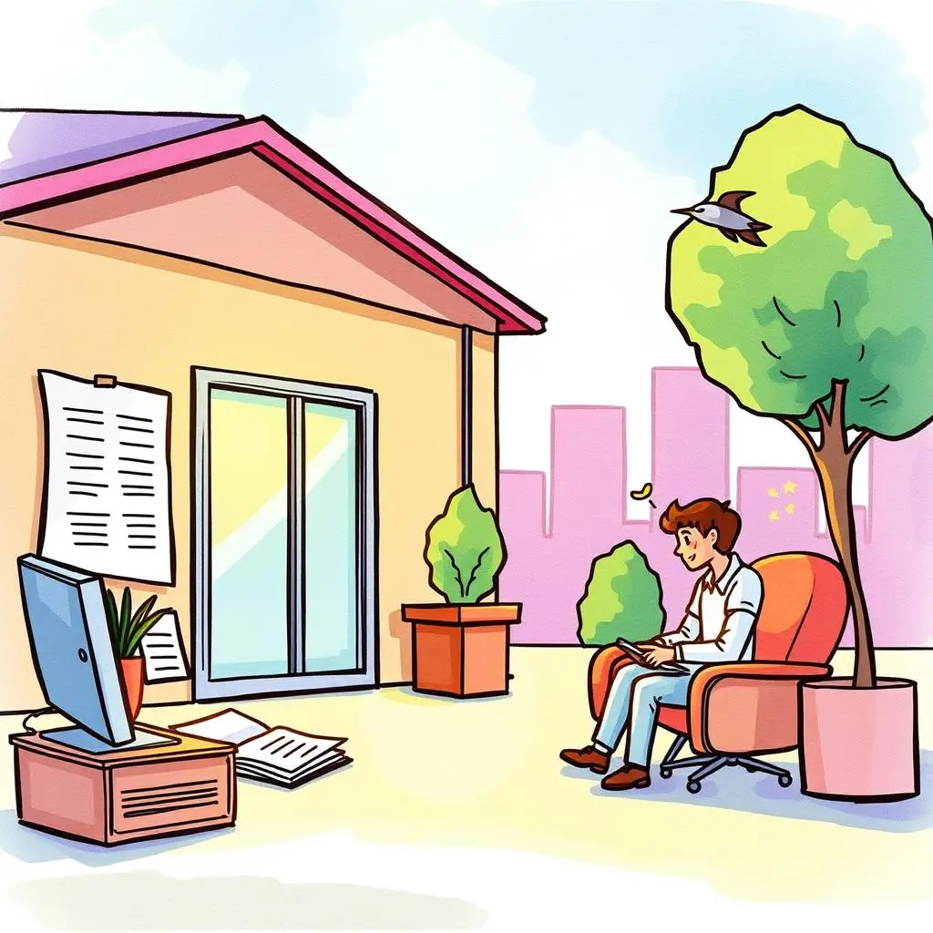 Variance analyzer: Identify discrepancies in payroll calculations for compliance 1 Person analyzing payroll data outdoors, surrounded by nature and documents.