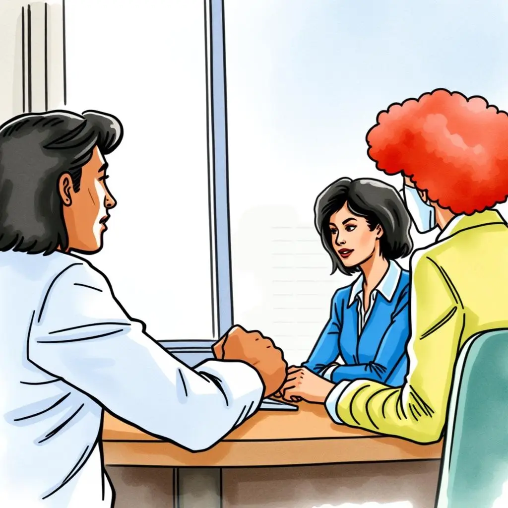 Balanced feedback aggregator: Synthesize diverse opinions for fair evaluations 1 Balanced Feedback Aggregator tool used in HR discussions with diverse participants in a meeting setting