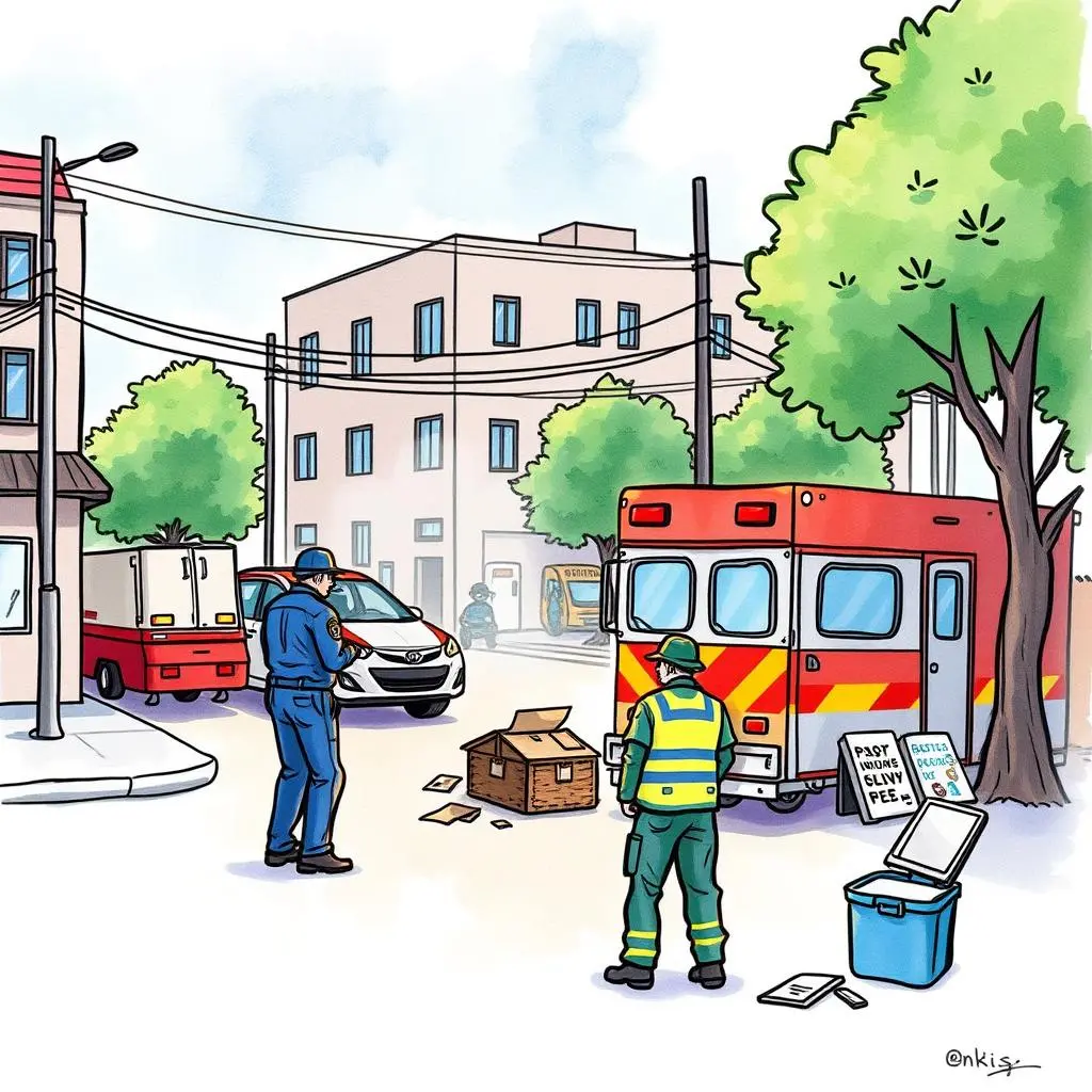 Post-incident strategy builder: Develop strategies from incident analyses and findings 1 Post-Incident Strategy Builder scene with responders analyzing a situation on a city street