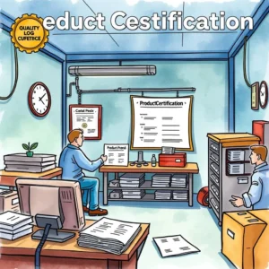 Quality Control workspace with a focus on product certification documentation and records management
