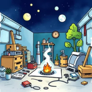 Feature enhancement suggestor: Propose modifications for improved product features 5 Creative workspace with brainstorming tools and a cozy atmosphere.