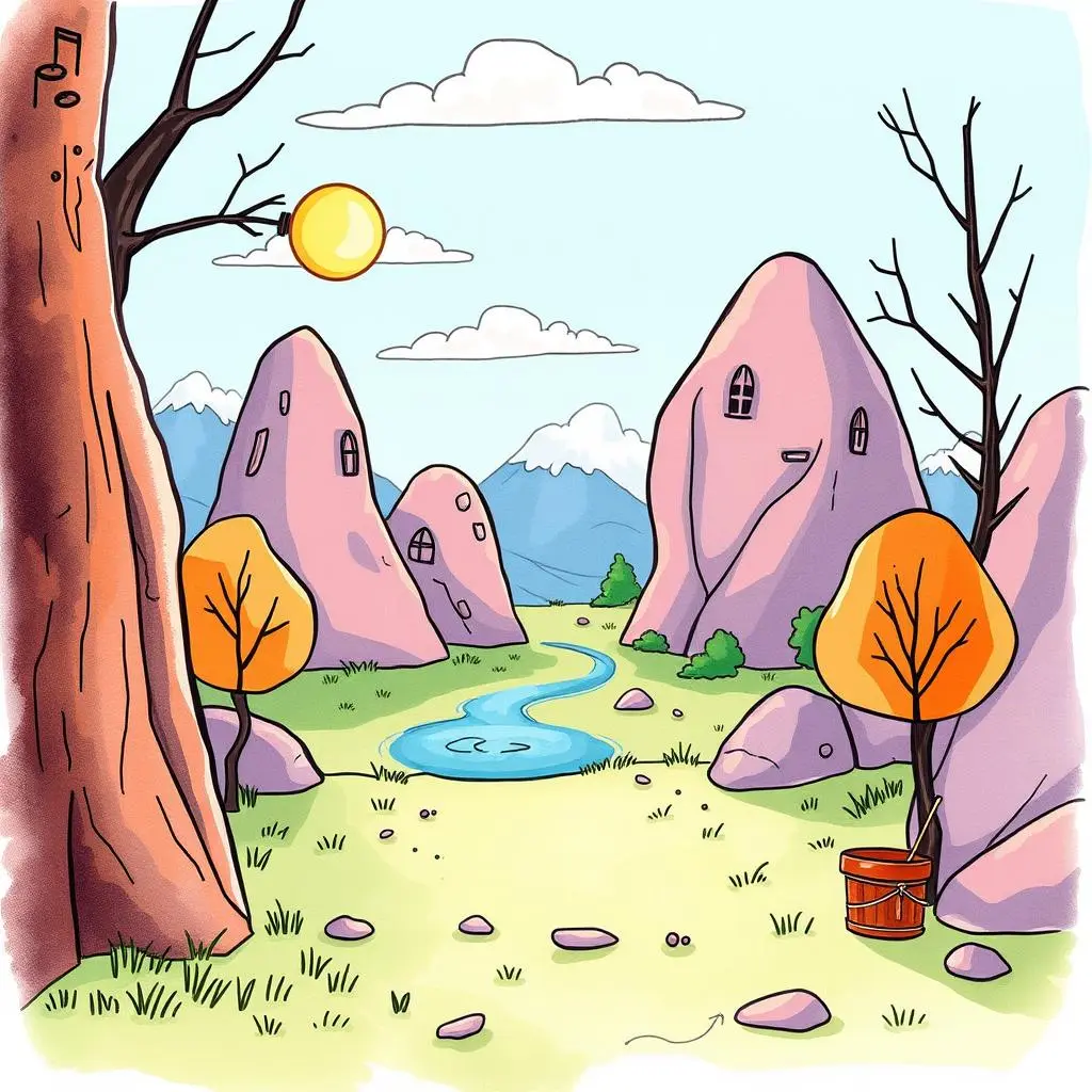 Innovation validation tool: Validate ideas based on user input 1 A serene landscape featuring unique rock formations, a winding river, and colorful trees.