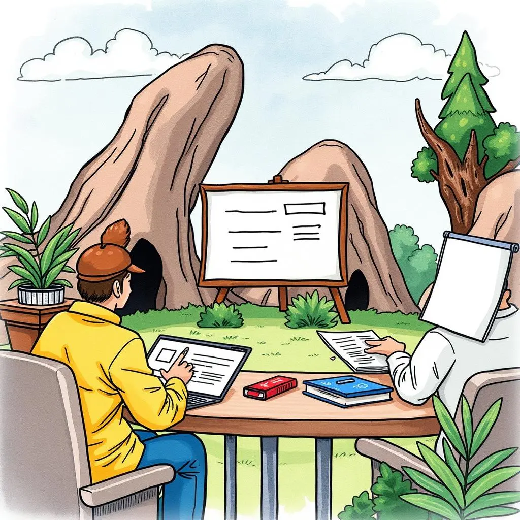 Training session planner: Organize training plans based on input topics 1 Training session planner setup in an outdoor meeting space with trainers discussing plans.