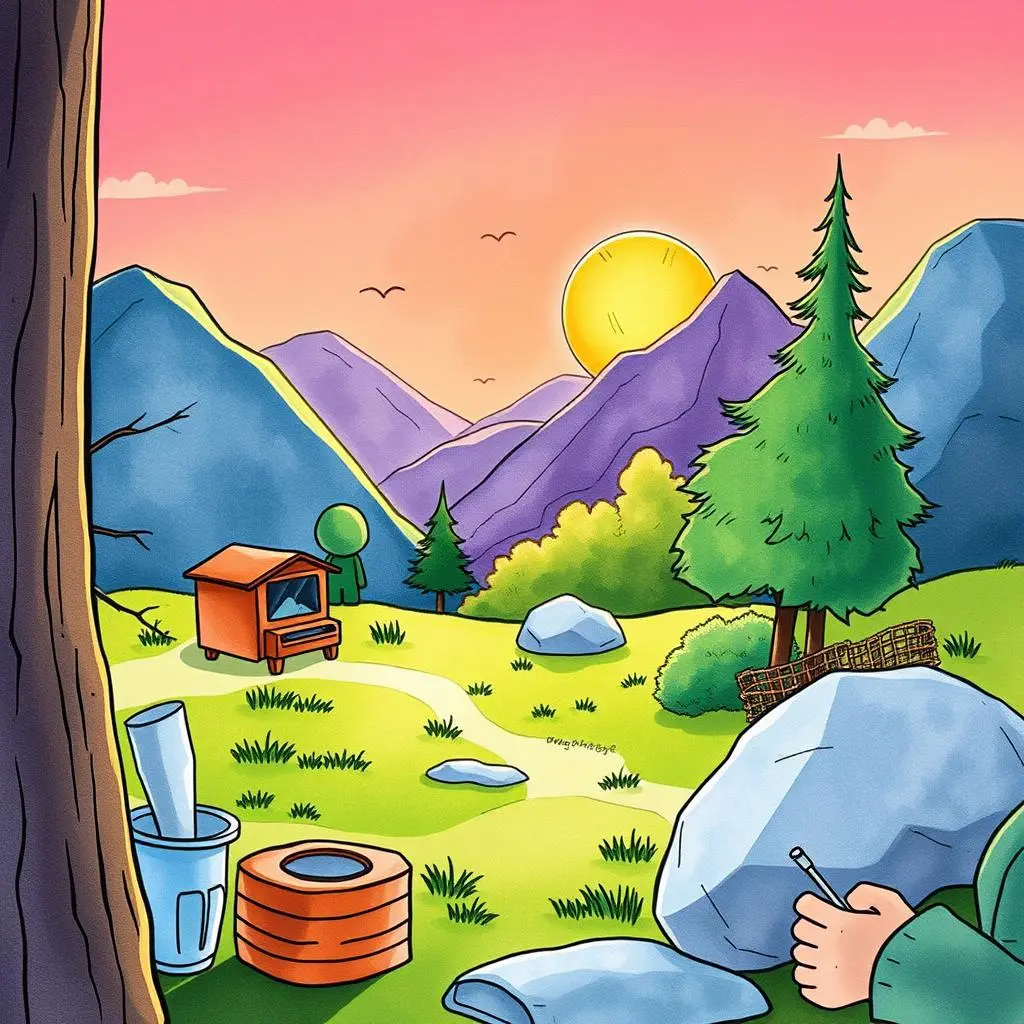 Assembly quality trend overview: Summarize assembly quality data trends 1 A vibrant landscape depicting a mountain scene with a setting sun and trees, emphasizing tranquility.