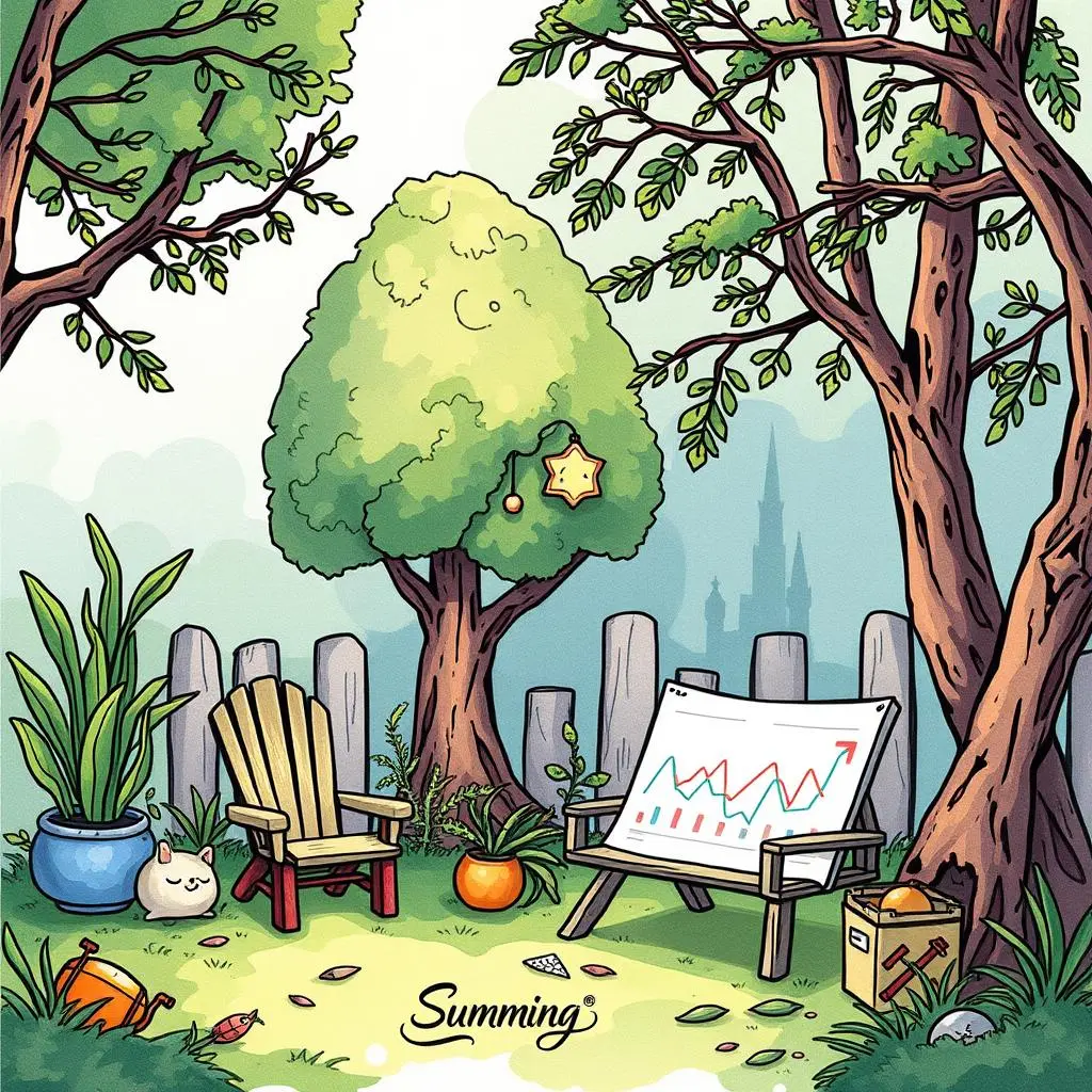 Distribution report simplifier: Generate easily shareable quality reports 1 A serene outdoor setting with a chart for quality reporting.