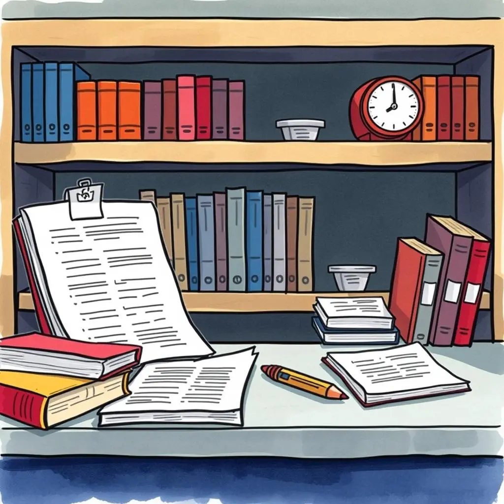 Audit report standardizer: Standardize documentation for audit findings 1 Audit report documentation on a desk with books and a clock in the background.