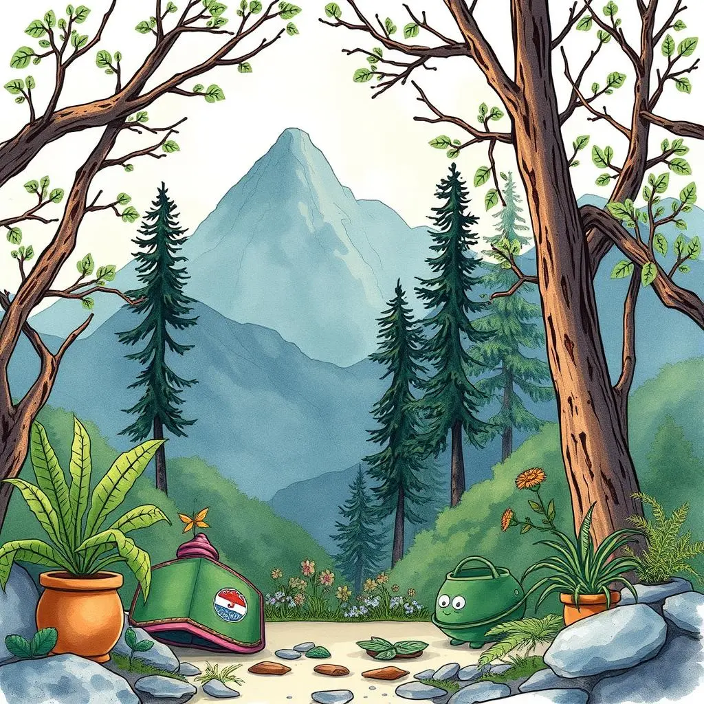 Standard conformance validator: Validate conformance to established standards 1 Standard Conformance Validator tool in a serene mountain landscape with plants and garden objects