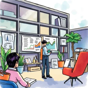 Analysis report composer: Generate comprehensive analysis reports seamlessly 9 Generate comprehensive analysis reports with a visualization of data and insights in a modern workspace