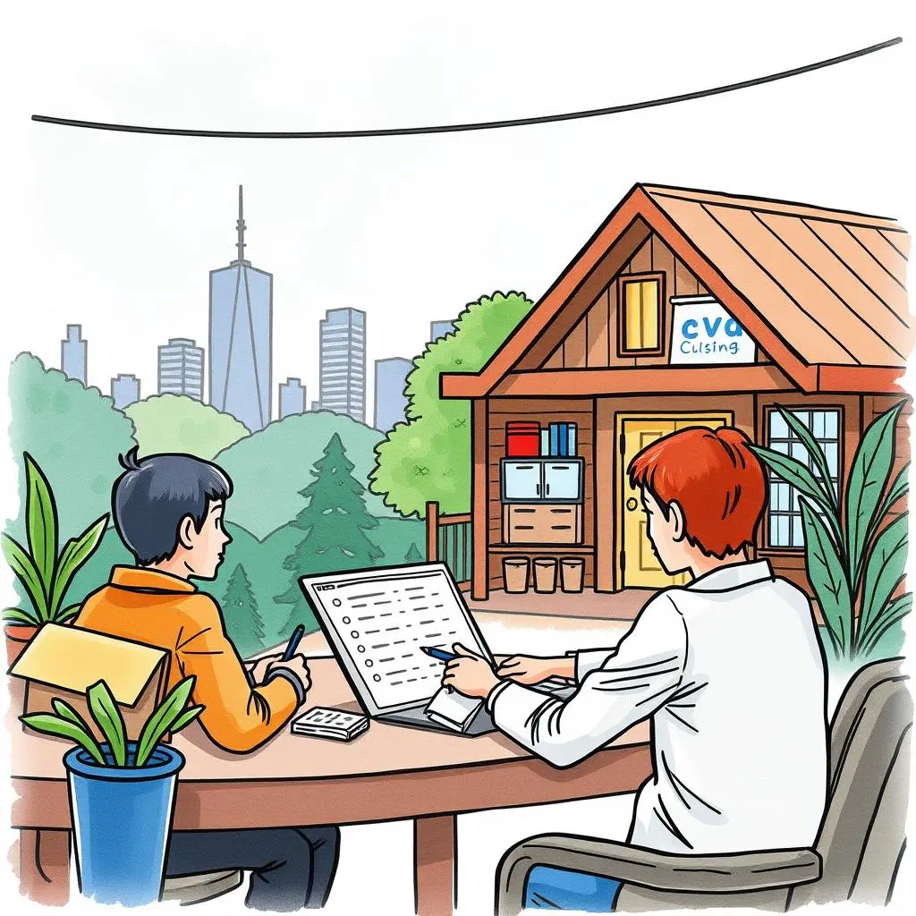 Service recovery proposal creator: Draft recovery proposals for customer issues 1 Two professionals drafting service recovery proposals in a serene outdoor setting.