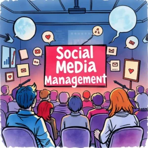 Social sentiment analyzer: Evaluate audience feelings from comments 3 Social Media Management presentation with audience engagement in a digital workshop