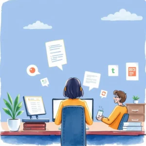 Automated ticket allocator: Simplify the ticket assignment process 4 Customer service team efficiently managing support tickets with automation.