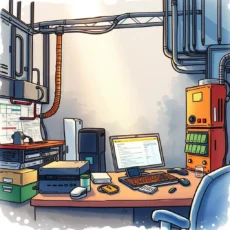 A well-organized engineering workspace for system testing