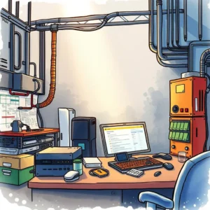 A well-organized engineering workspace for system testing