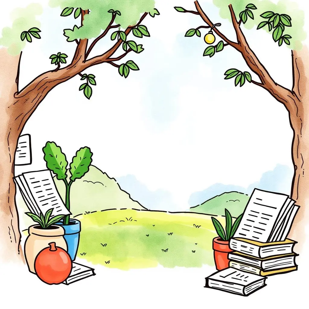 Tax payment summary maker: Create summaries of tax payments owed 1 Tax Payment Summary Maker tool surrounded by nature, illustrating finance and accounting tasks.