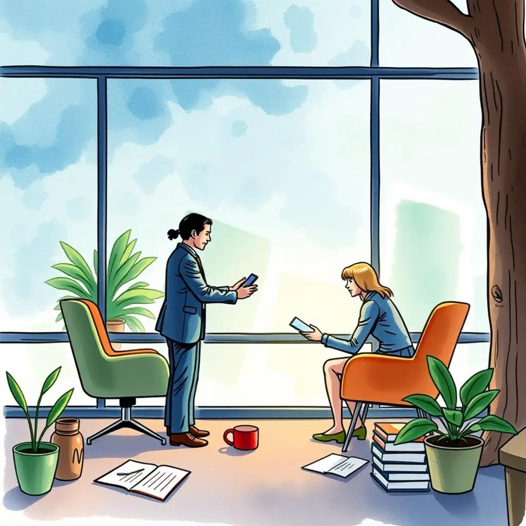 Tax negotiation outcome predictor: Analyze negotiation outcomes for better decisions 1 Professionals discussing tax negotiation strategies in a modern office setting.