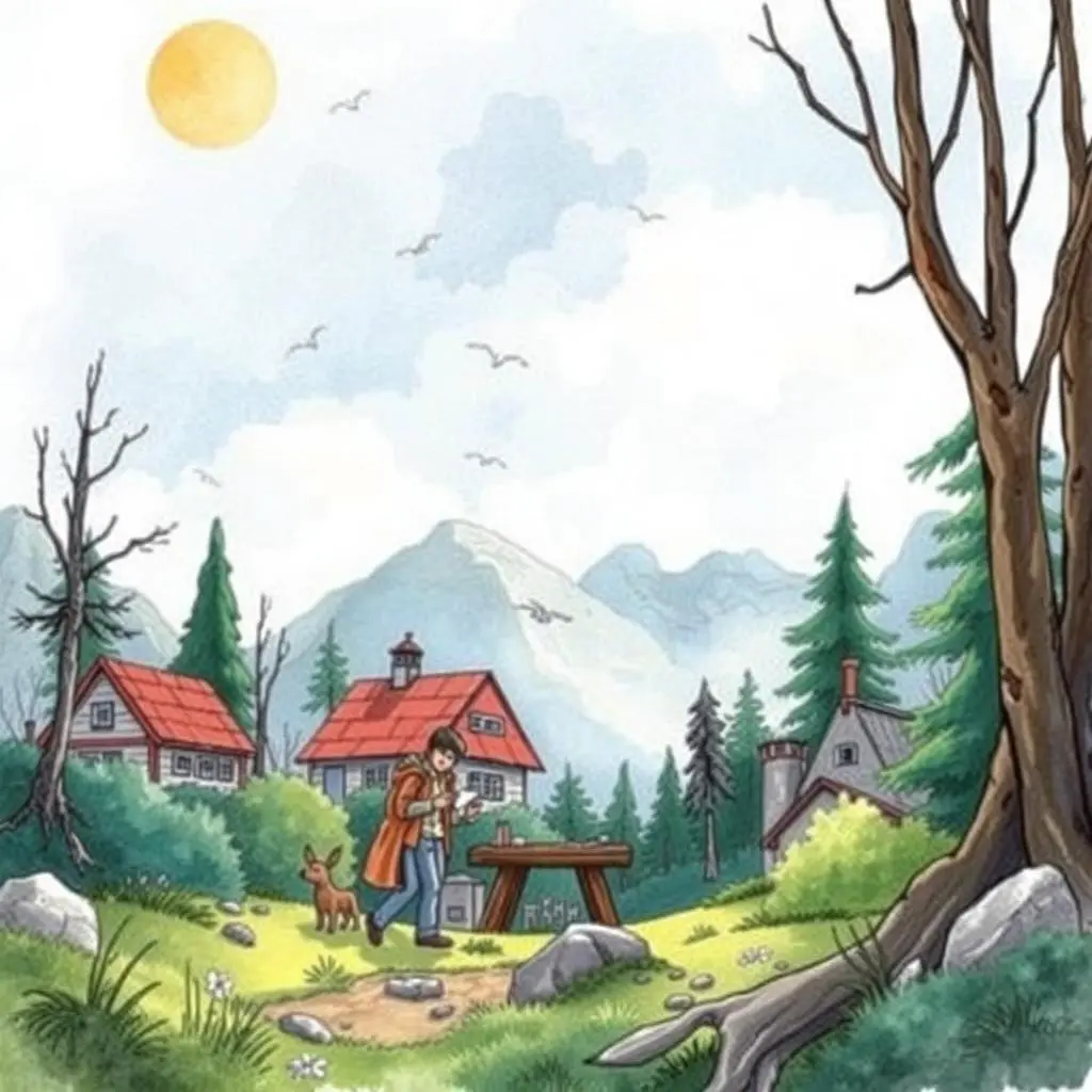 Query explainer: Clarify technical requirements for users 1 A serene landscape illustrating collaboration in a natural setting.