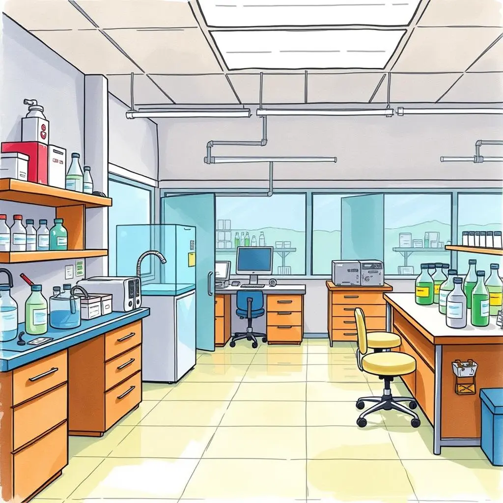 Insight reflection tool: Generate reflections based on test outcomes 1 Laboratory workspace with equipment for product testing and analysis