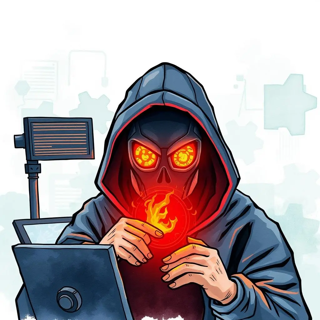 Threat response insight: Generate insights from past threat responses 1 Hacker in a hoodie manipulating a glowing orb, symbolizing threat response and cybersecurity investigations