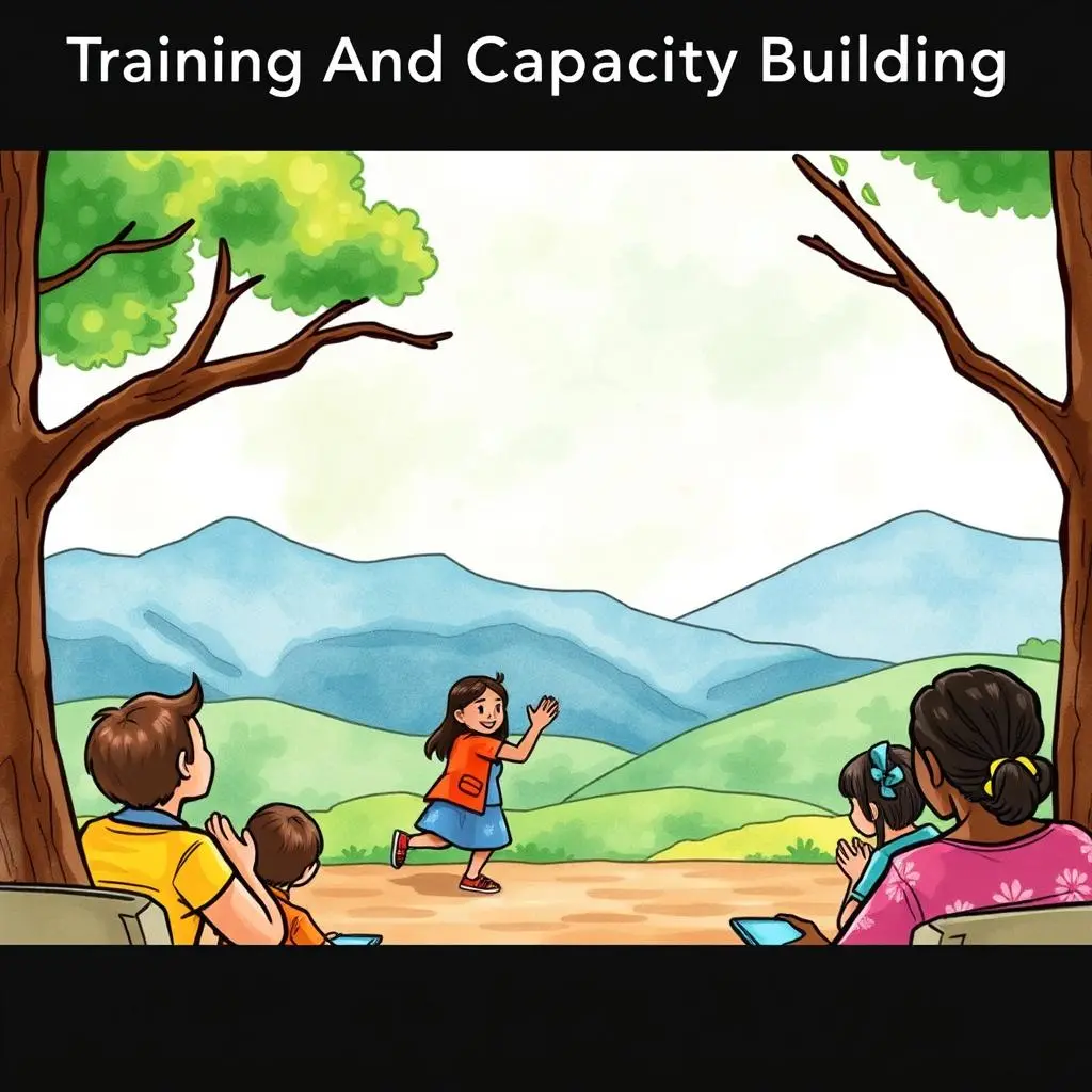 Support resource matcher: Generate links to relevant support resources 1 Child enthusiastically engages in training outdoors with supportive audience.