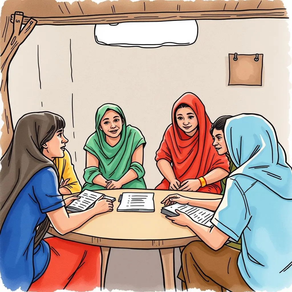 Survey response analyzer: Interpret community feedback for training assessments 1 Meeting of women analyzing survey responses for community engagement and training assessments