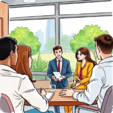 Group discussion in a training session focused on development strategies.