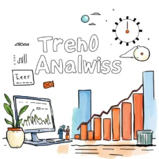Illustration depicting text standardization for trend analysis in analytics.