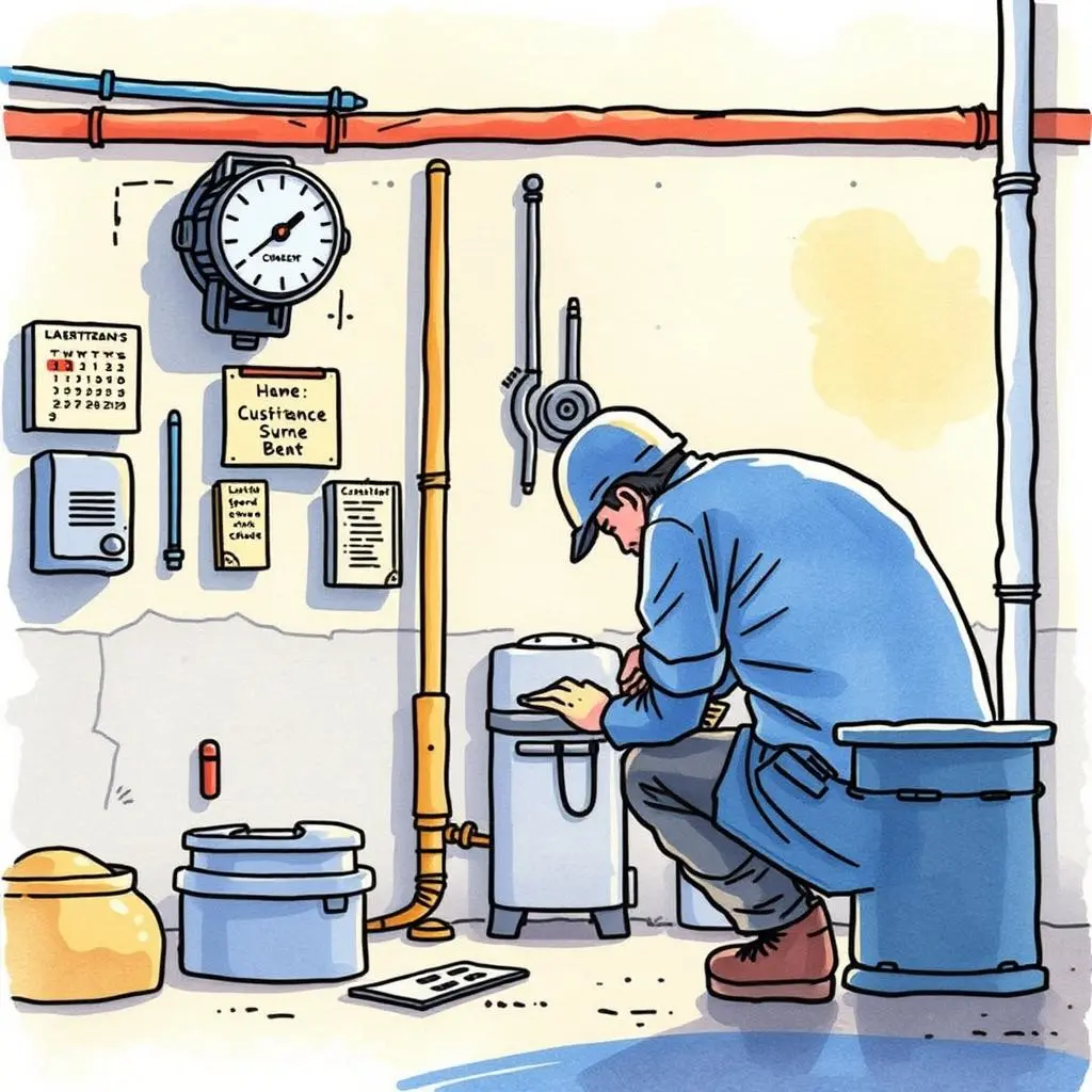 Preventive care calendar: Build a maintenance calendar to ensure equipment health 1 Maintenance technician checking equipment in a manufacturing environment.