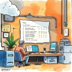 A test engineer reviews execution summary results on a computer screen.