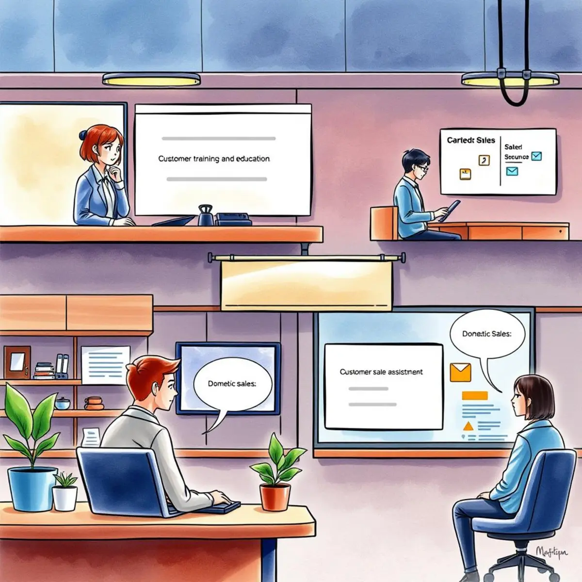 Interactive q&a assistant: Generate answers for customer training queries