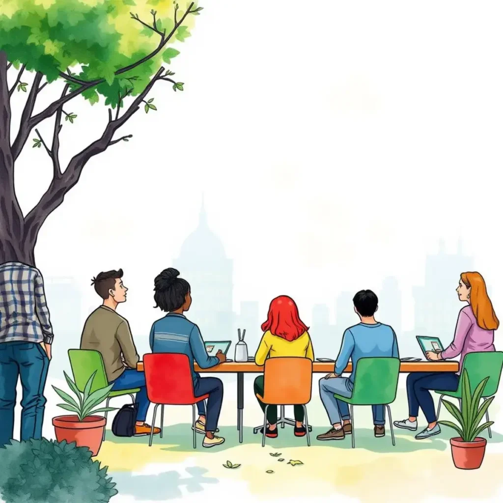 Diversity insight extractor: Generate crucial insights from findings 1 Team discussing diversity insights in a collaborative office setting.