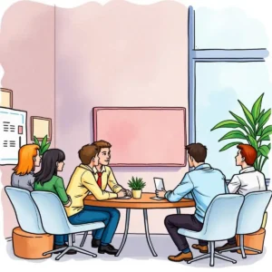 Session feedback synthesizer: Condense participant feedback into concise reports 1 Session Feedback Synthesizer tool in use during a career development planning meeting with five participants
