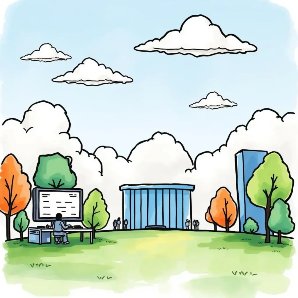 Vendor feedback synthesizer: Generate feedback summaries from vendor interactions 1 Professional working outdoors, synthesizing vendor feedback for IT.