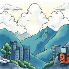 Vulnerability Scanner Summary Generator image showcasing mountains and technology