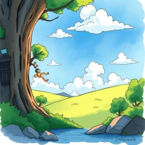 Illustration of a whimsical tree, symbolizing growth in cloud strategy.