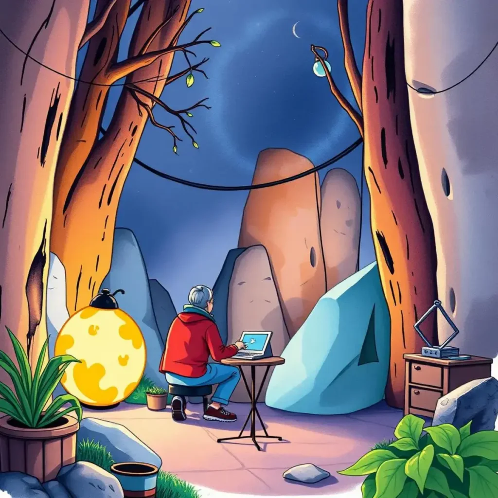 Code refactor advisor: Recommend refactoring opportunities to improve code efficiency 1 Person using a laptop in a tranquil outdoor workspace surrounded by nature.