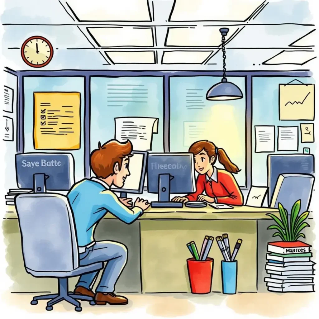 Complaint insight analyzer: Extract key themes from customer complaints 1 Customer support team analyzing customer complaints in an office setting.