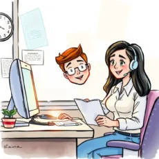 Customer support staff evaluating complaints with urgency and professionalism.