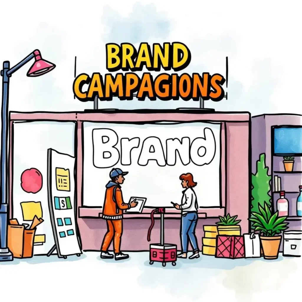 Consumer behavior insights generator: Identify patterns in consumer preferences and actions 1 Brand strategists and analysts collaborating on a branding campaign setup