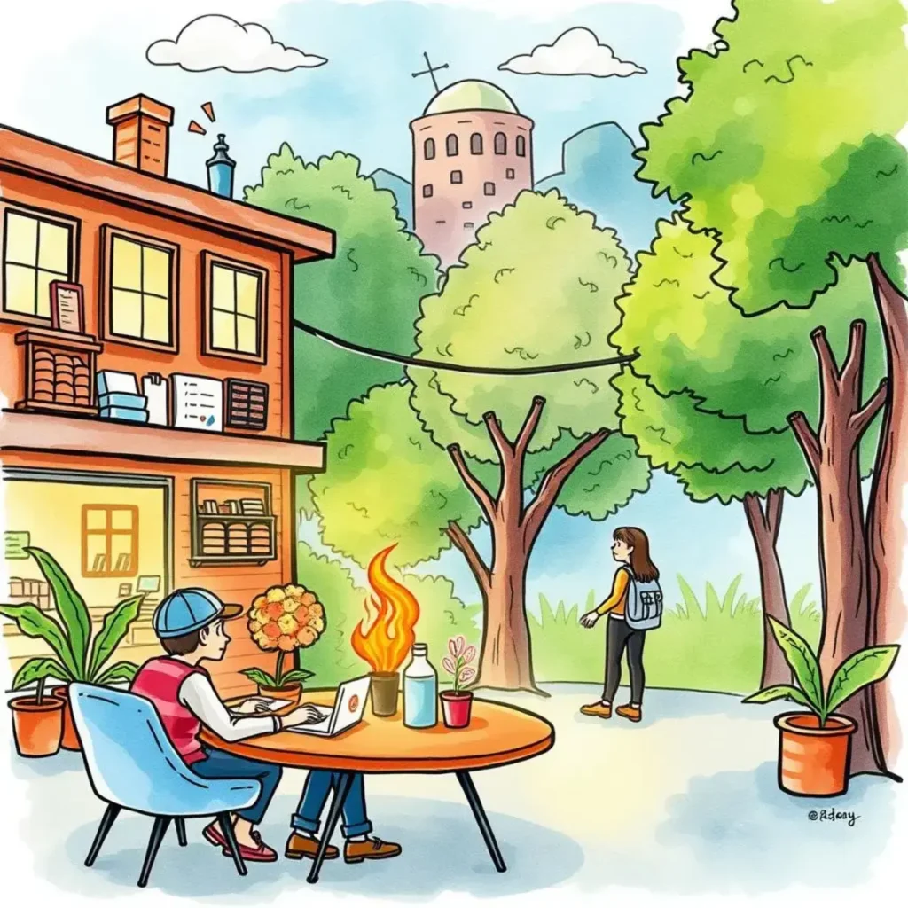 Consumer sentiment generator: Analyze and produce consumer sentiment summaries 1 A market analyst working outdoors, analyzing consumer sentiment data.