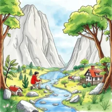 Child observing nature, highlighting csr focus on environmental impact assessments.