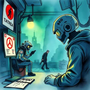 Illustration of cybersecurity analysts assessing emerging threats.