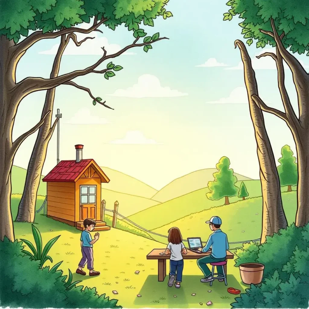 Data drift detector: Identify changes in participation patterns over time 1 Kids analyzing data outdoors, highlighting changes in participation patterns.