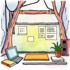Cozy workspace showcasing tools for improving data privacy strategies.