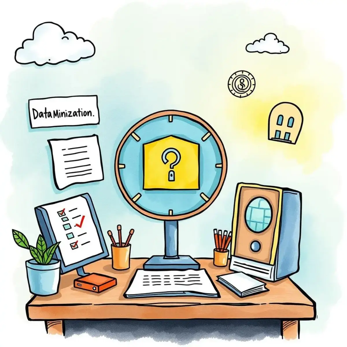 Data processing checklist generator for compliance tasks