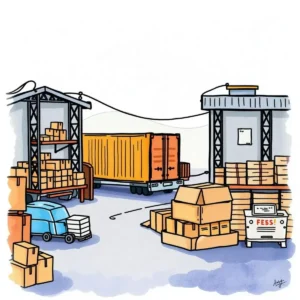 Supply Chain Impact Assessor tool visualizing logistics and inventory management in operations