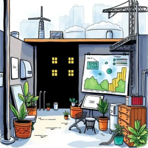 A vibrant workspace for energy performance reporting and analysis.